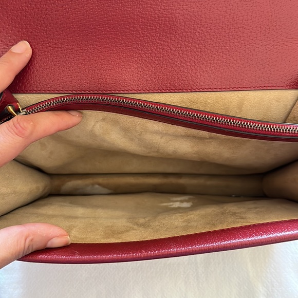 Gucci Red Embellished Raccoon Medium Dionysus Shoulder - Picture 12 of 15